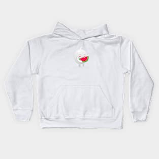 Eating watermelon, Burntboo Kids Hoodie